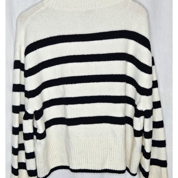 Stockholm Atelier & Other Stories Black & White Striped Knit Sweater LARGE - Picture 5 of 6